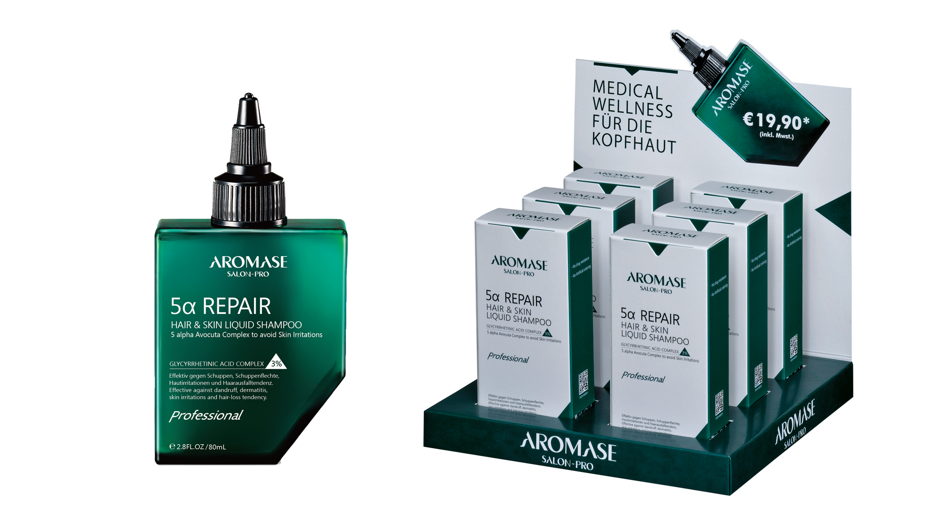 AROMASE DISPLAY Salon-Pro 5a Repair 6x80 ml